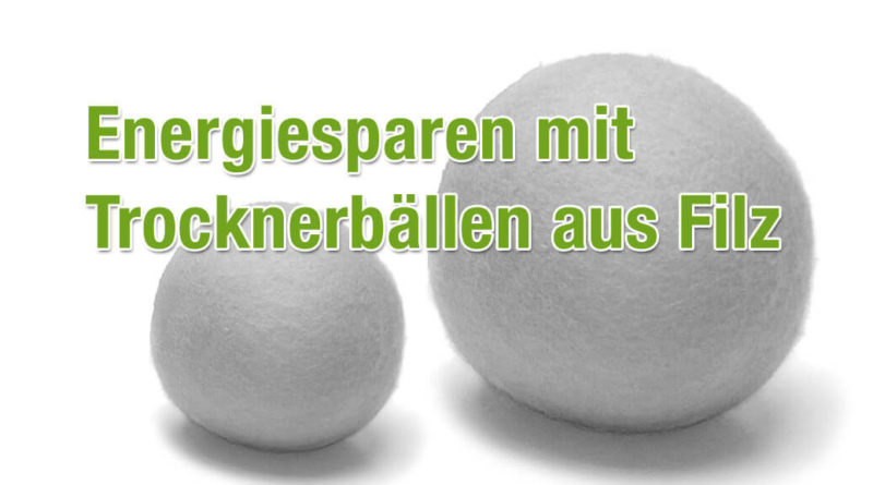 Trocknerbälle aus Filz
