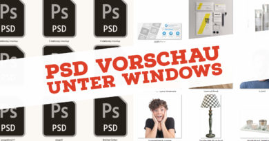 Photoshop Thumbnails unter Windows