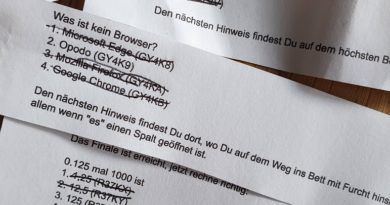 Fragen zur digitalen Schnitzeljagd