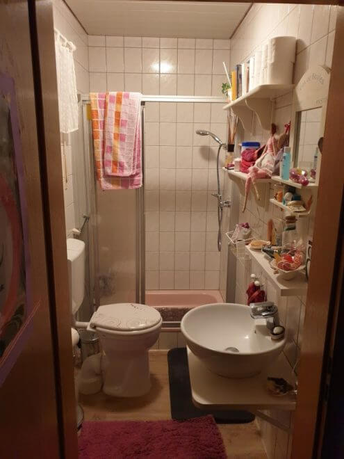 Unser rosa Badezimmer