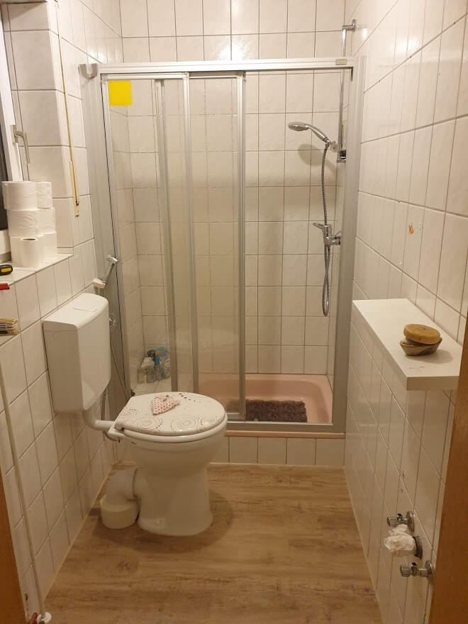 Waschtisch abnehmen